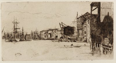 Szabadkereskedelmi rakpart alkotó: James Abbott McNeill Whistler