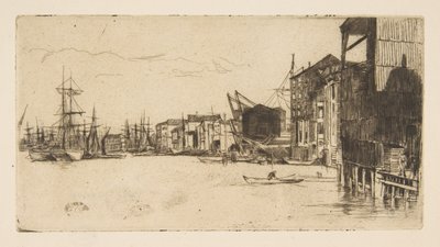 Szabadkereskedelmi rakpart alkotó: James McNeill Whistler