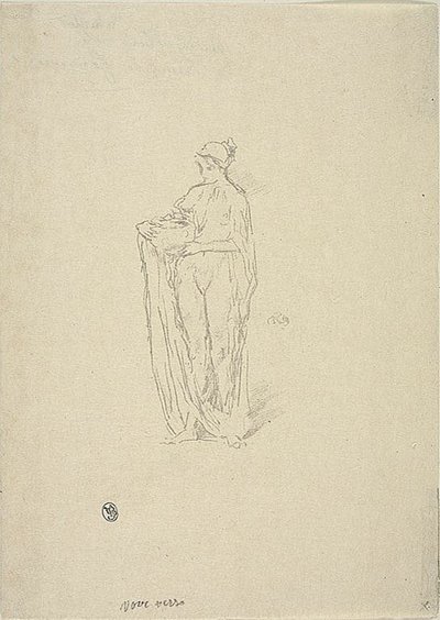 Lány tállal alkotó: James Abbott McNeill Whistler