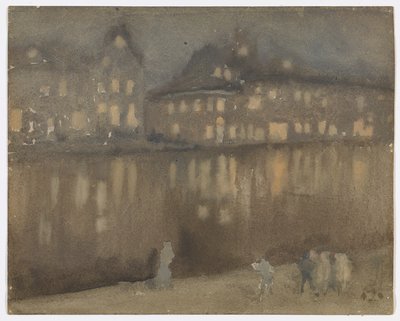 Canal Grande, Amszterdam; Nocturno alkotó: James Abbott McNeill Whistler
