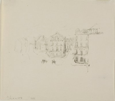 Grand Rue, Dieppe alkotó: James McNeill Whistler