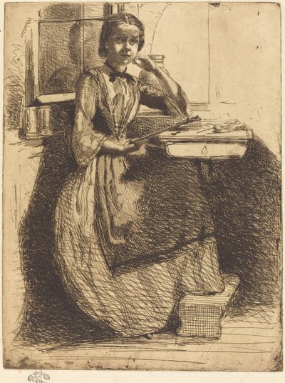 Gretchen Heidelbergben alkotó: James Abbott McNeill Whistler