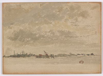 Szürke és ezüst – lila alkotó: James Abbott McNeill Whistler