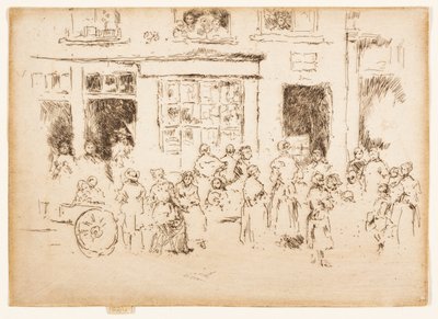 High Street, Brüsszel alkotó: James Abbott McNeill Whistler