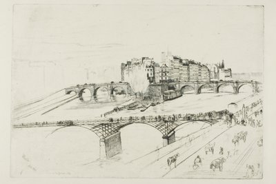 Isle of the City, Párizs alkotó: James Abbott McNeill Whistler