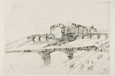 Isle of the City, Párizs alkotó: James McNeill Whistler