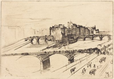 Île de la Cité, Párizs alkotó: James McNeill Whistler