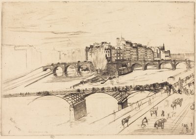 Île de la Cité, Párizs alkotó: James McNeill Whistler