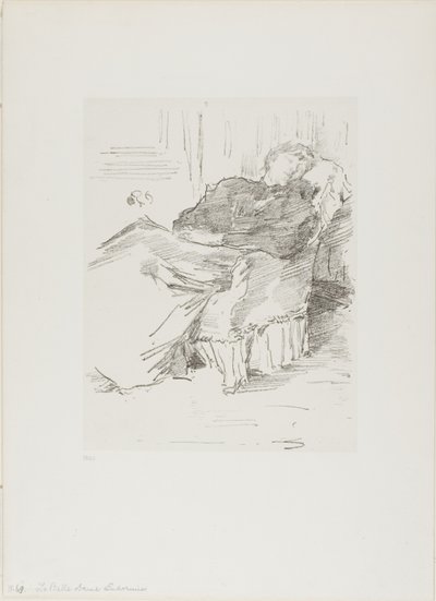 A gyönyörű alvó hölgy alkotó: James Abbott McNeill Whistler