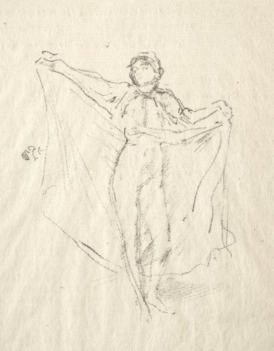 A táncosnő - Akt tanulmány alkotó: James McNeill Whistler