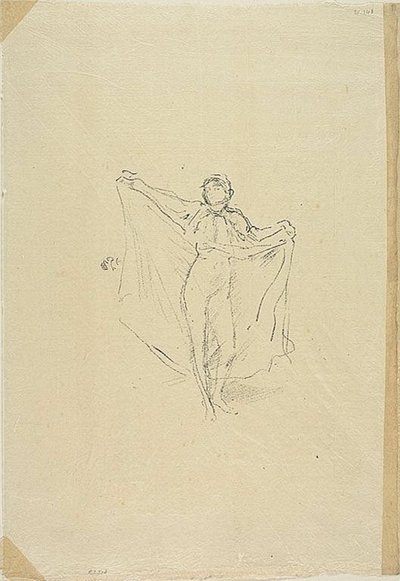 La Danseuse: Tanulmány az aktról alkotó: James Abbott McNeill Whistler
