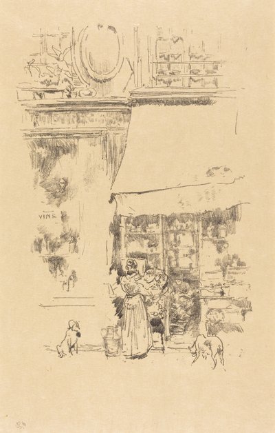 A rue de Grenelle gyümölcsboltja alkotó: James McNeill Whistler