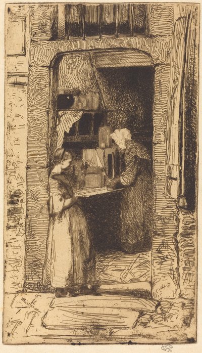 A mustárárusnő alkotó: James McNeill Whistler