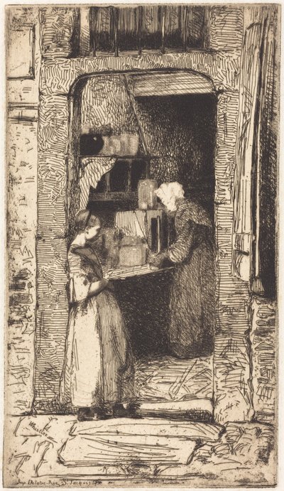 A mustárárusnő alkotó: James McNeill Whistler