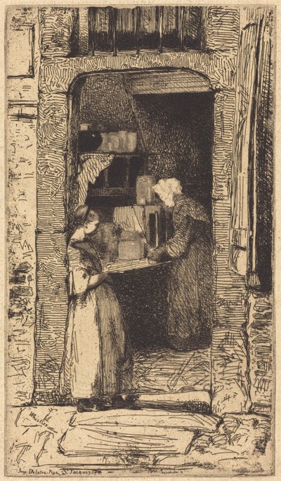 A mustárárusnő alkotó: James McNeill Whistler