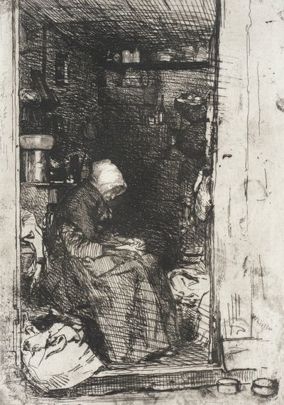 Az öregasszony rongyokban alkotó: James McNeill Whistler