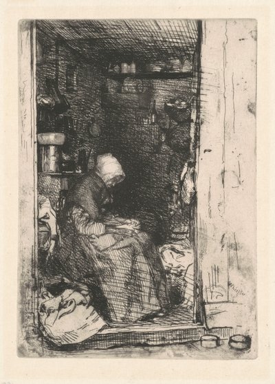 Az öreg rongyszedő asszony alkotó: James McNeill Whistler