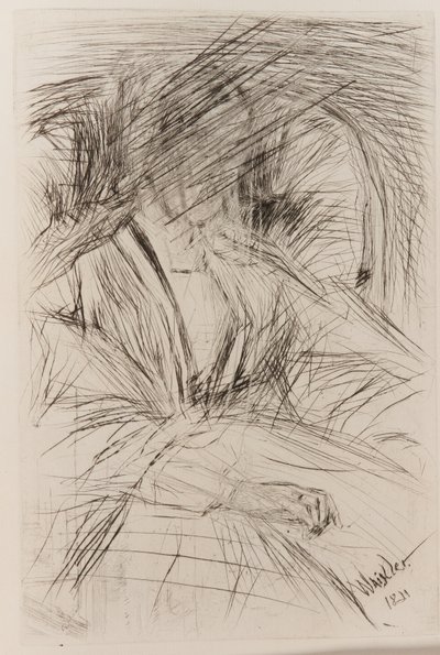 Hölgy egy karosszékben alkotó: James Abbott McNeill Whistler