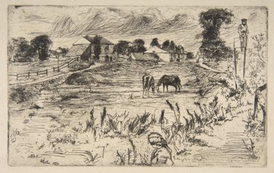 Táj lóval (Táj lovakkal) alkotó: James McNeill Whistler