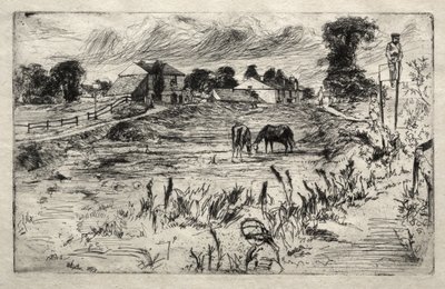 Tájkép lóval alkotó: James McNeill Whistler