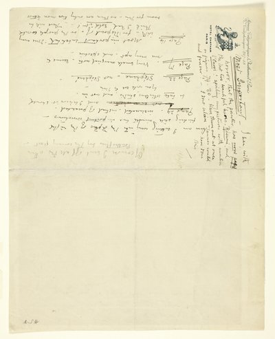 Levél William Heinemannnak az Eden versus Whistler: A baronet és a pillangó helyesbítésével. Valentin nap ítélettel alkotó: James Abbott McNeill Whistler