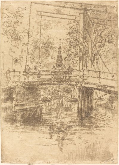 Little Drawbridge, Amszterdam alkotó: James Abbott McNeill Whistler