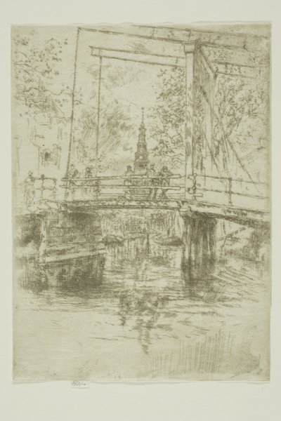 Little Drawbridge, Amszterdam alkotó: James Abbott McNeill Whistler