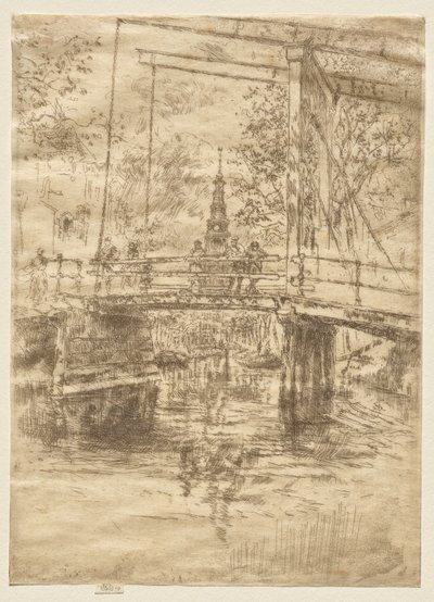 Kis felvonóhíd, Amszterdam alkotó: James McNeill Whistler