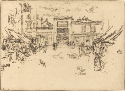 Kis piactér, túrák alkotó: James Abbott McNeill Whistler