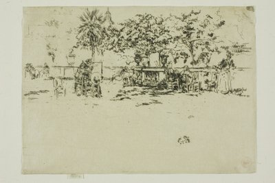 Little Terrace, Luxembourg Gardens alkotó: James Abbott McNeill Whistler