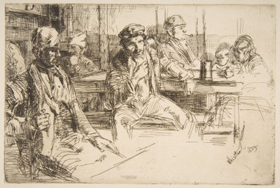 Kikötőmunkások alkotó: James McNeill Whistler