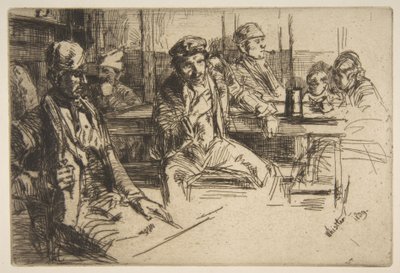 Kikötői munkások alkotó: James McNeill Whistler