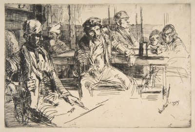 Kikötőmunkások alkotó: James McNeill Whistler