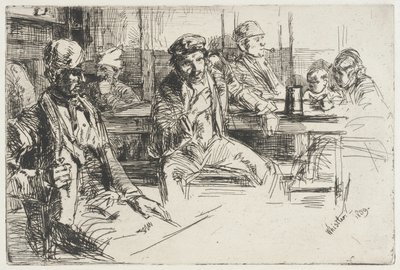 Kikötőmunkások alkotó: James McNeill Whistler