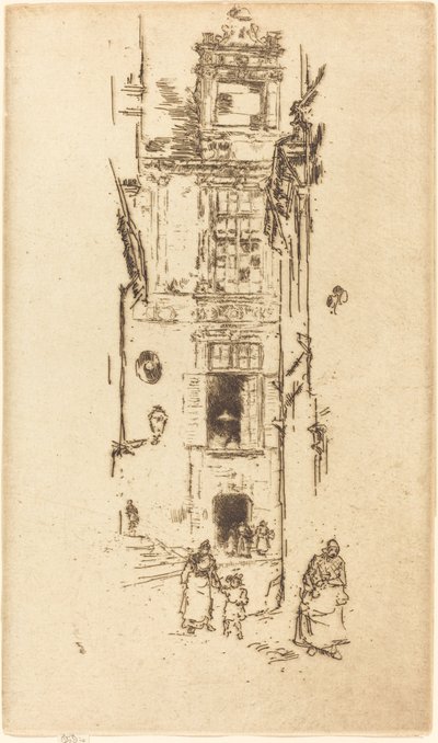Városháza, Loches alkotó: James Abbott McNeill Whistler