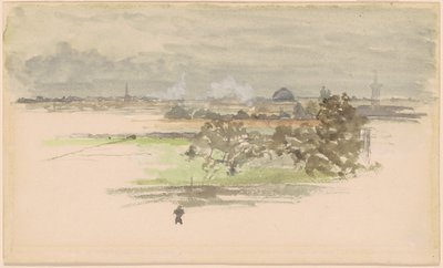 Mocsár Zeelandon alkotó: James Abbott McNeill Whistler