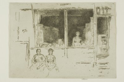 Dinnyesüzlet, Hounsditch alkotó: James Abbott McNeill Whistler