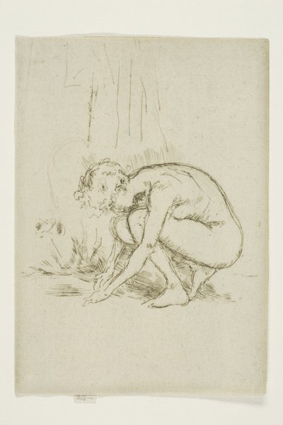 Lehajló modell alkotó: James Abbott McNeill Whistler