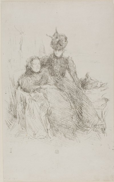 Anya és lánya alkotó: James Abbott McNeill Whistler