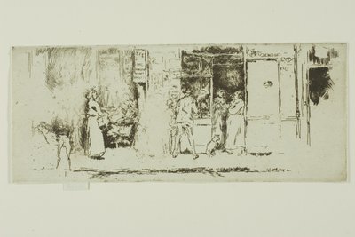 Újságbódé, Rue de Seine alkotó: James Abbott McNeill Whistler