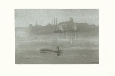 Nocturne: A folyó Battersea-ben alkotó: James Abbott McNeill Whistler