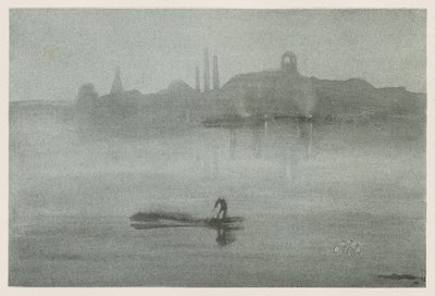 Nocturne: A folyó Battersea-nél alkotó: James McNeill Whistler