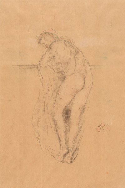 Meztelen modell, hátulnézet alkotó: James Abbott McNeill Whistler
