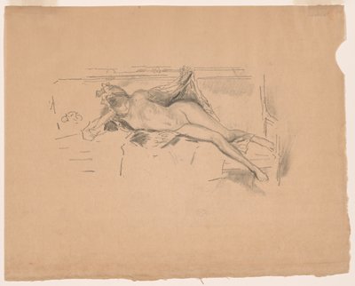 Akt modell, fekvő alkotó: James Abbott McNeill Whistler