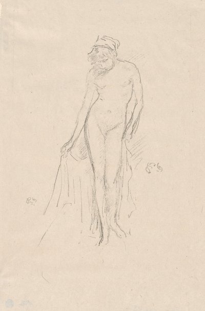 Aktmodell, álló alkotó: James Abbott McNeill Whistler