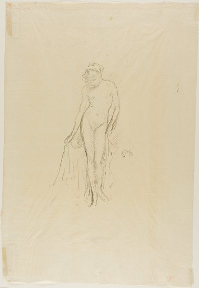 Aktmodell, álló alkotó: James Abbott McNeill Whistler