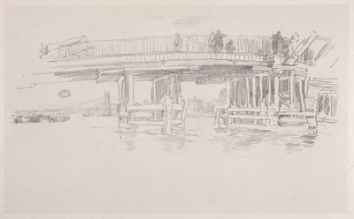 A régi Battersea-híd alkotó: James McNeill Whistler