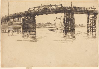 A régi Battersea híd alkotó: James McNeill Whistler