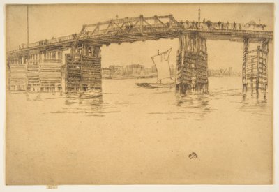 A régi Battersea híd alkotó: James McNeill Whistler