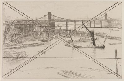 Régi Hungerford híd alkotó: James Abbott McNeill Whistler